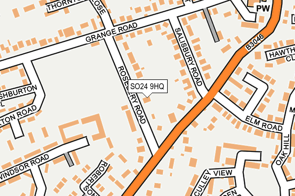 SO24 9HQ map - OS OpenMap – Local (Ordnance Survey)