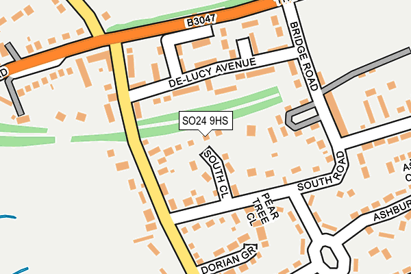 SO24 9HS map - OS OpenMap – Local (Ordnance Survey)