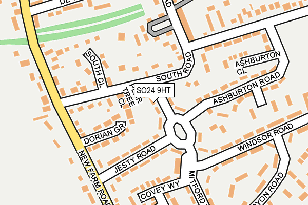 SO24 9HT map - OS OpenMap – Local (Ordnance Survey)
