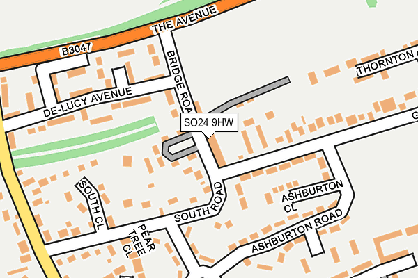 SO24 9HW map - OS OpenMap – Local (Ordnance Survey)