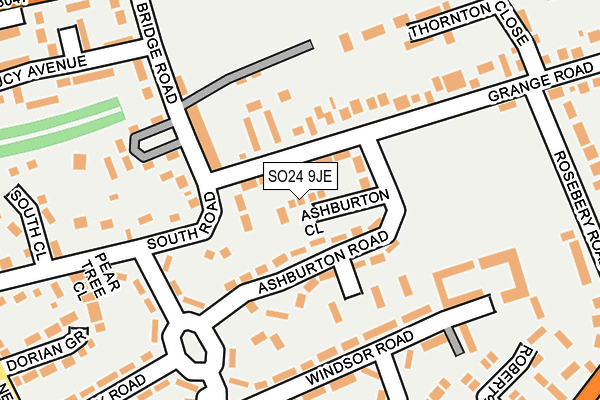 SO24 9JE map - OS OpenMap – Local (Ordnance Survey)