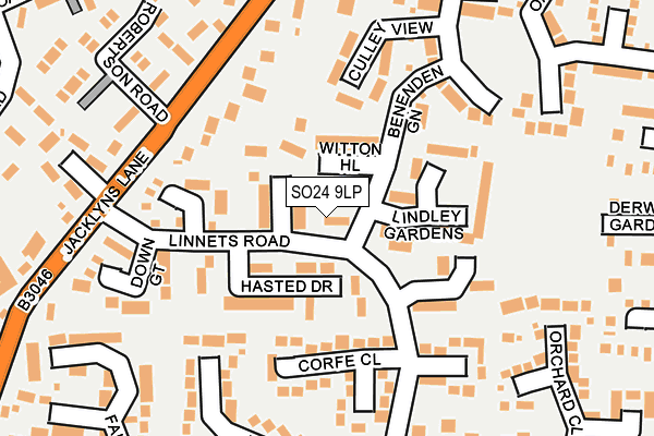 SO24 9LP map - OS OpenMap – Local (Ordnance Survey)