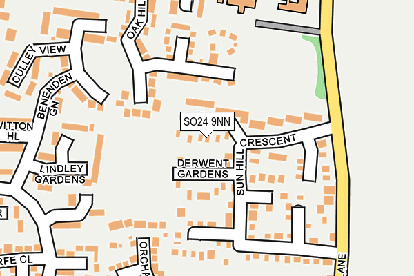 SO24 9NN map - OS OpenMap – Local (Ordnance Survey)