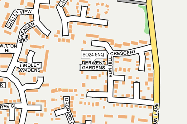 SO24 9NQ map - OS OpenMap – Local (Ordnance Survey)