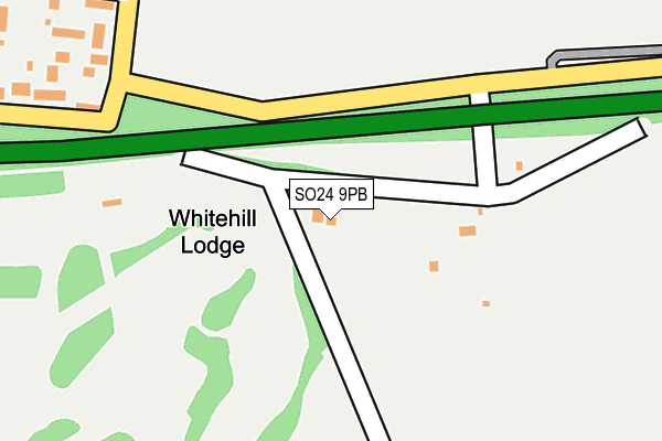 SO24 9PB map - OS OpenMap – Local (Ordnance Survey)