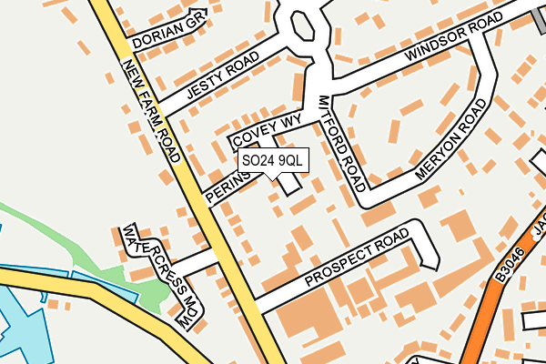 SO24 9QL map - OS OpenMap – Local (Ordnance Survey)