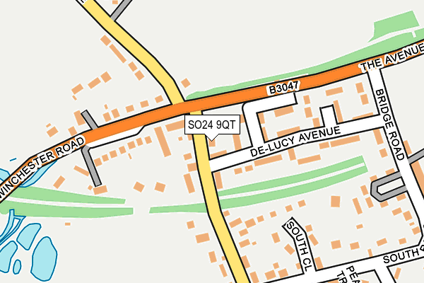 SO24 9QT map - OS OpenMap – Local (Ordnance Survey)