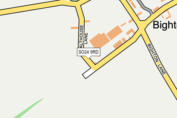 SO24 9RD map - OS OpenMap – Local (Ordnance Survey)