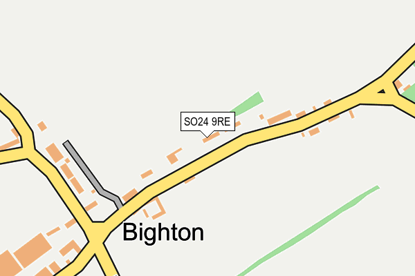 SO24 9RE map - OS OpenMap – Local (Ordnance Survey)