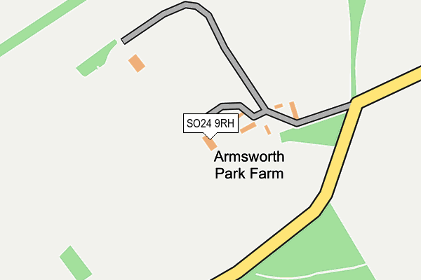 SO24 9RH map - OS OpenMap – Local (Ordnance Survey)