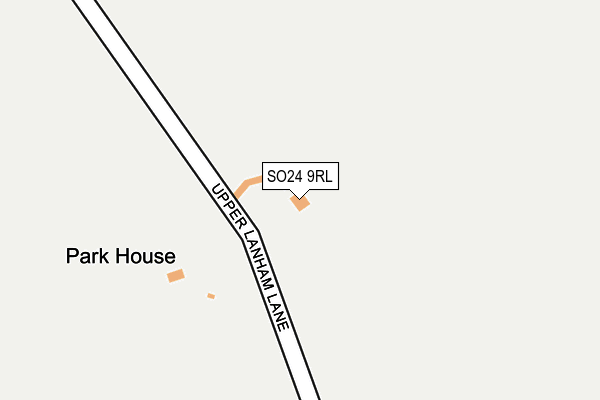 SO24 9RL map - OS OpenMap – Local (Ordnance Survey)