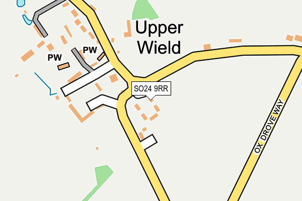 SO24 9RR map - OS OpenMap – Local (Ordnance Survey)