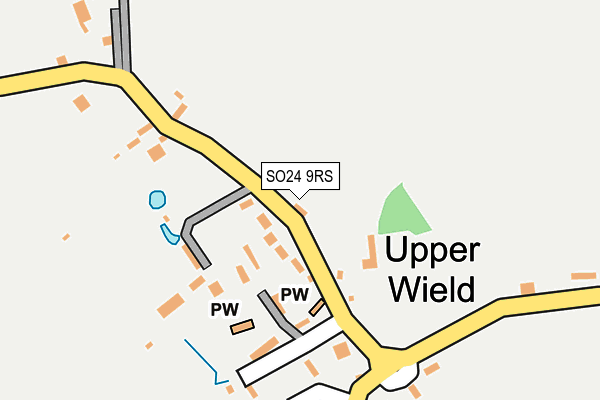 SO24 9RS map - OS OpenMap – Local (Ordnance Survey)