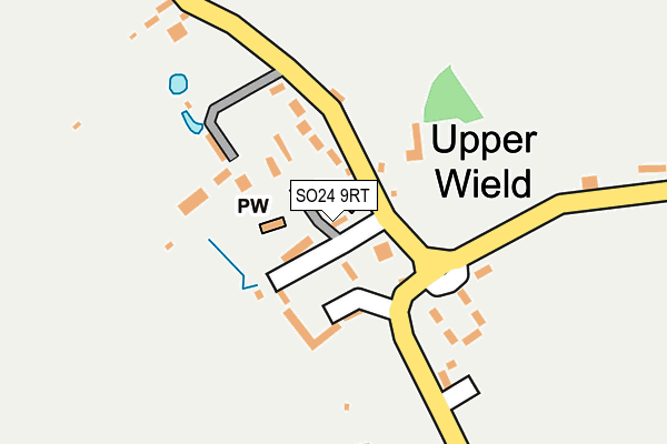 SO24 9RT map - OS OpenMap – Local (Ordnance Survey)