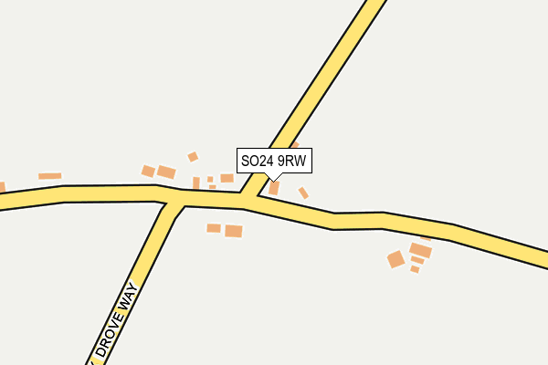 SO24 9RW map - OS OpenMap – Local (Ordnance Survey)