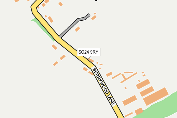 SO24 9RY map - OS OpenMap – Local (Ordnance Survey)