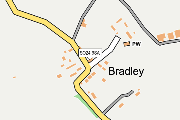 SO24 9SA map - OS OpenMap – Local (Ordnance Survey)