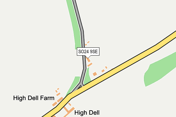 SO24 9SE map - OS OpenMap – Local (Ordnance Survey)