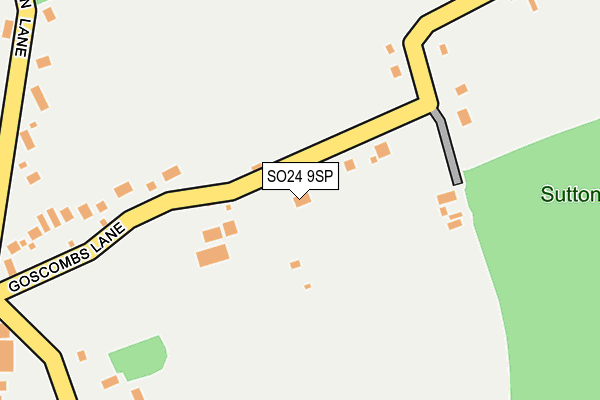 SO24 9SP map - OS OpenMap – Local (Ordnance Survey)