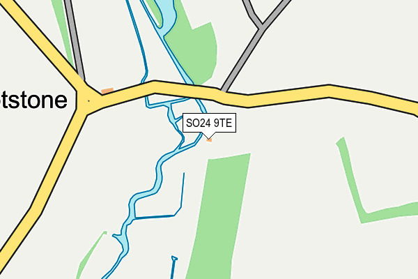 SO24 9TE map - OS OpenMap – Local (Ordnance Survey)