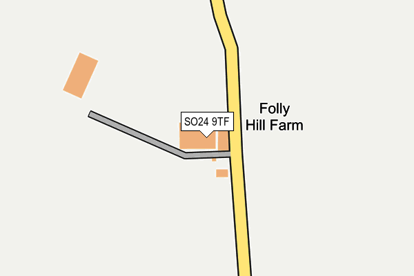 SO24 9TF map - OS OpenMap – Local (Ordnance Survey)