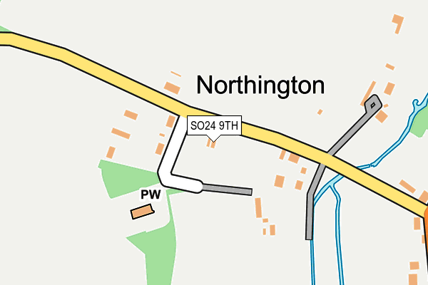 SO24 9TH map - OS OpenMap – Local (Ordnance Survey)