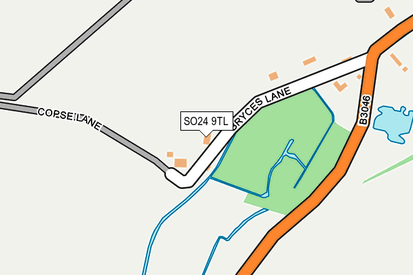 SO24 9TL map - OS OpenMap – Local (Ordnance Survey)