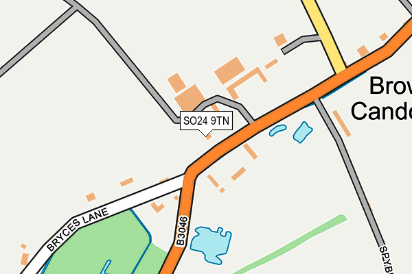 SO24 9TN map - OS OpenMap – Local (Ordnance Survey)