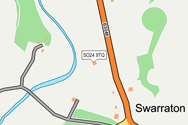 SO24 9TQ map - OS OpenMap – Local (Ordnance Survey)