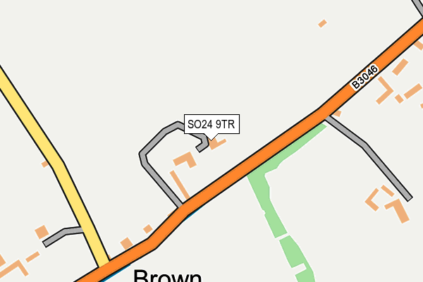 SO24 9TR map - OS OpenMap – Local (Ordnance Survey)