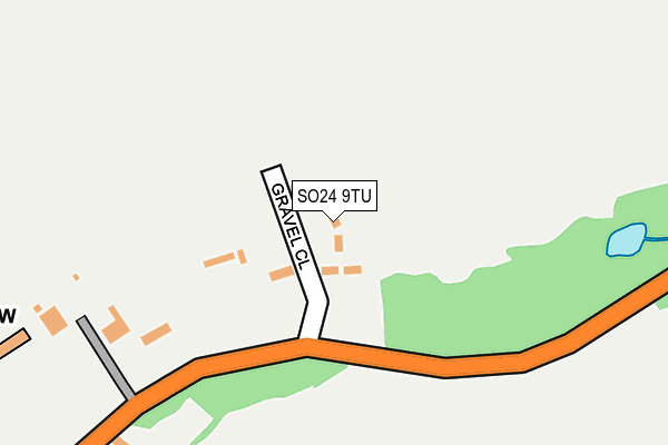 SO24 9TU map - OS OpenMap – Local (Ordnance Survey)