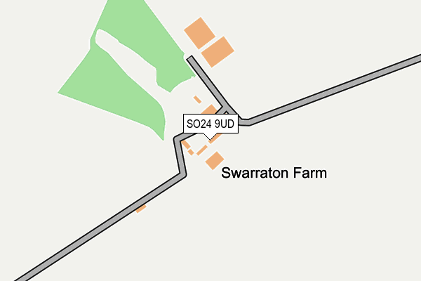 SO24 9UD map - OS OpenMap – Local (Ordnance Survey)