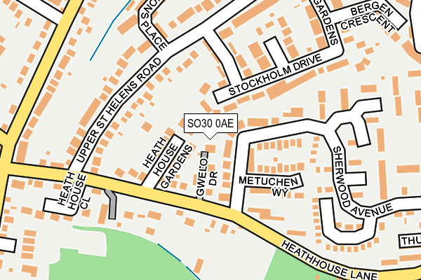 SO30 0AE map - OS OpenMap – Local (Ordnance Survey)