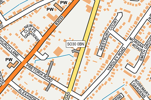 SO30 0BN map - OS OpenMap – Local (Ordnance Survey)