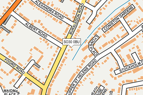 SO30 0BU map - OS OpenMap – Local (Ordnance Survey)