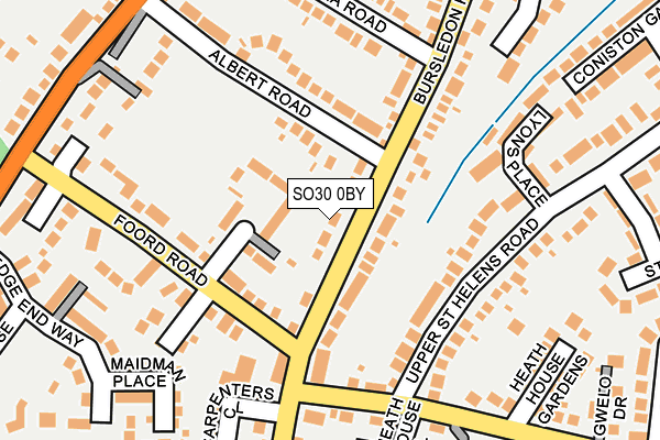 SO30 0BY map - OS OpenMap – Local (Ordnance Survey)