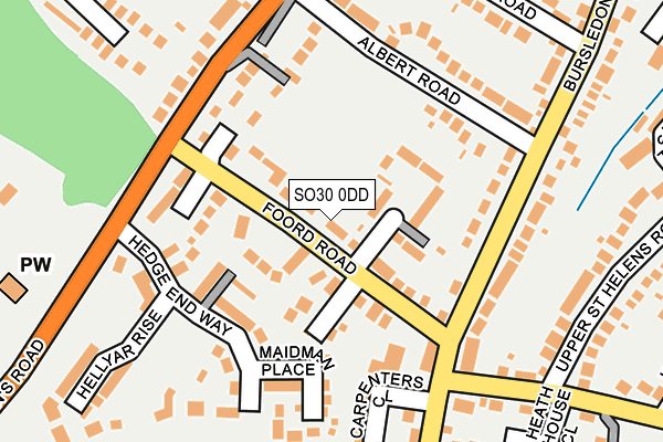 SO30 0DD map - OS OpenMap – Local (Ordnance Survey)