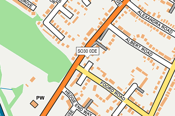 SO30 0DE map - OS OpenMap – Local (Ordnance Survey)