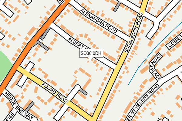 SO30 0DH map - OS OpenMap – Local (Ordnance Survey)