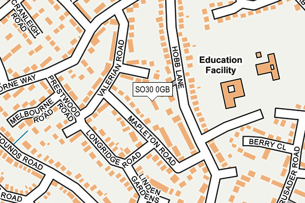 SO30 0GB map - OS OpenMap – Local (Ordnance Survey)