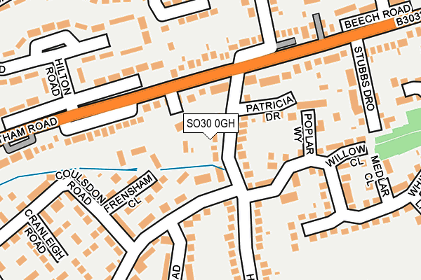 SO30 0GH map - OS OpenMap – Local (Ordnance Survey)