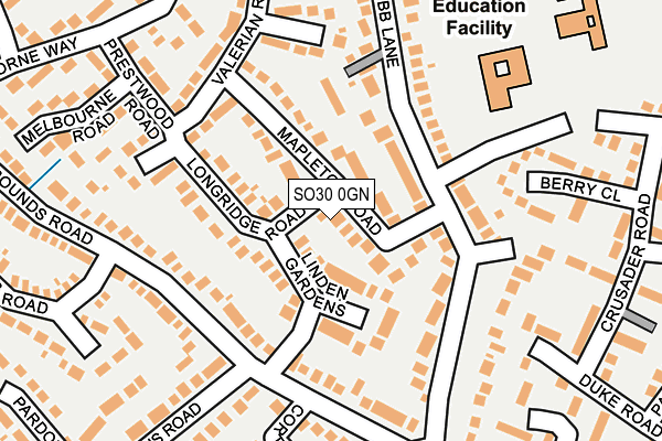 SO30 0GN map - OS OpenMap – Local (Ordnance Survey)