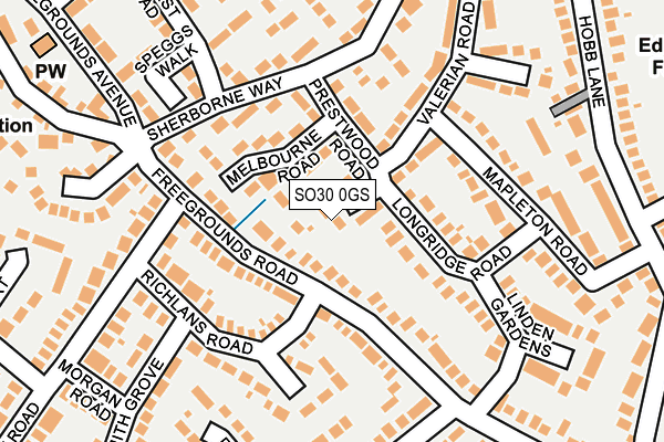 SO30 0GS map - OS OpenMap – Local (Ordnance Survey)