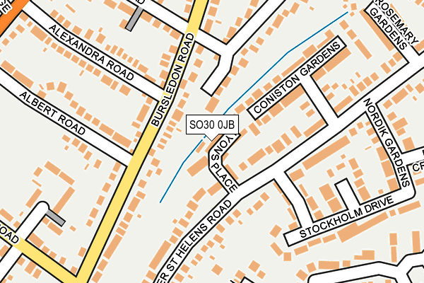 SO30 0JB map - OS OpenMap – Local (Ordnance Survey)