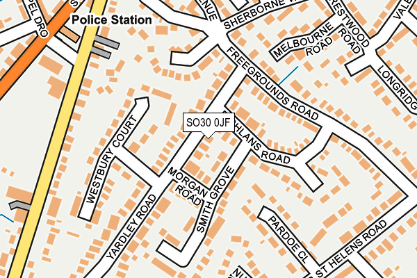 SO30 0JF map - OS OpenMap – Local (Ordnance Survey)