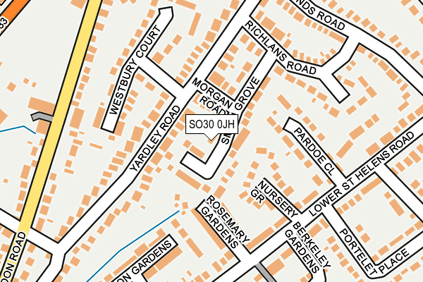 SO30 0JH map - OS OpenMap – Local (Ordnance Survey)