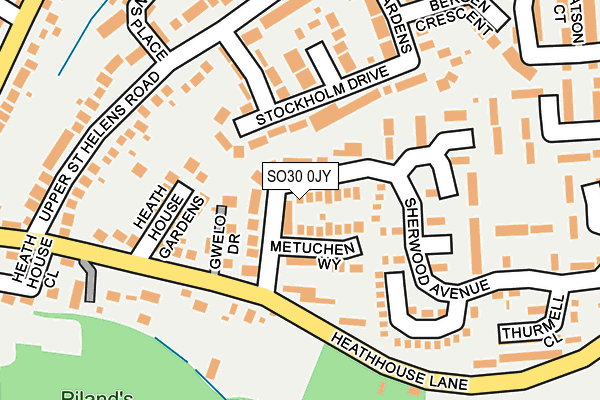 SO30 0JY map - OS OpenMap – Local (Ordnance Survey)