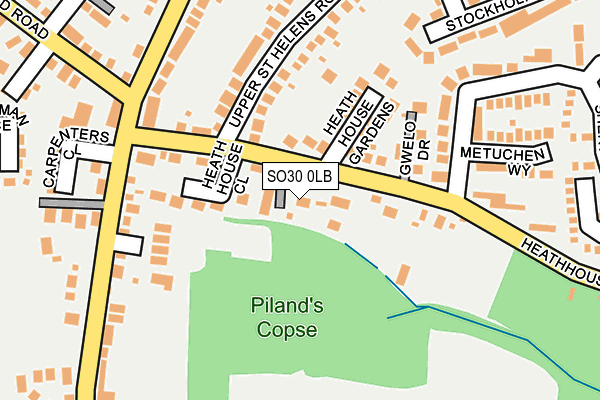 SO30 0LB map - OS OpenMap – Local (Ordnance Survey)