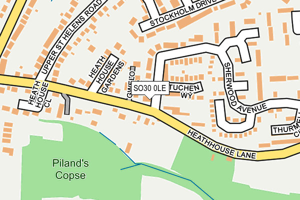 SO30 0LE map - OS OpenMap – Local (Ordnance Survey)
