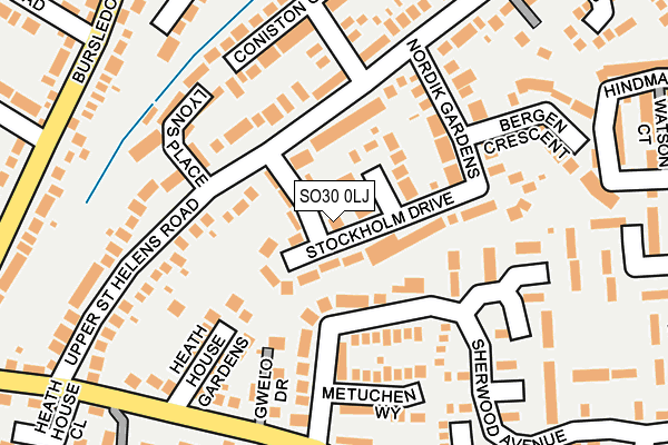 SO30 0LJ map - OS OpenMap – Local (Ordnance Survey)